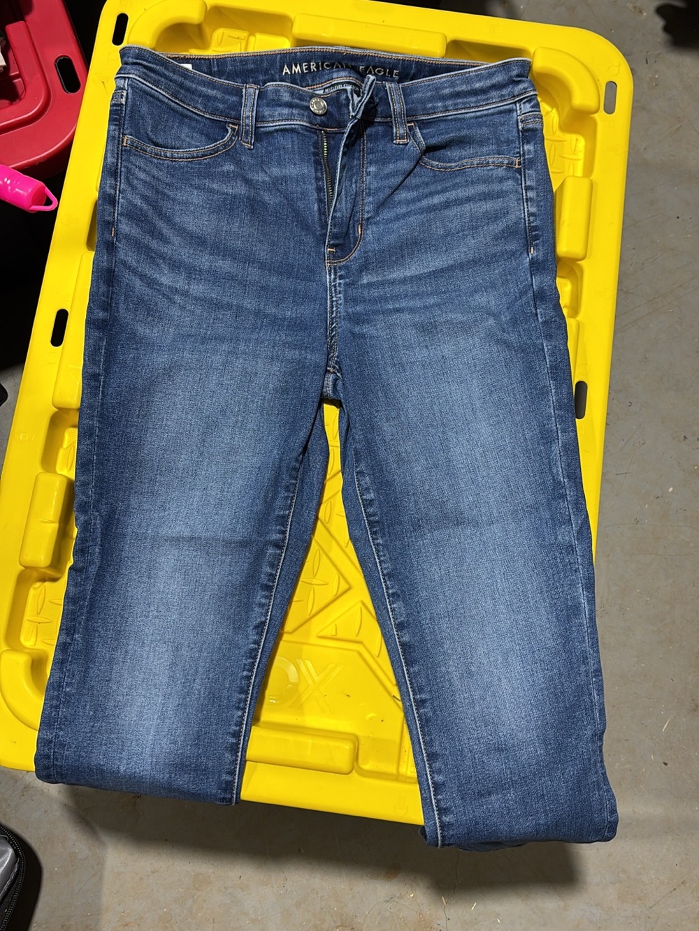 American Eagle Outfitters Women's Dark Blue Skinny Jeans